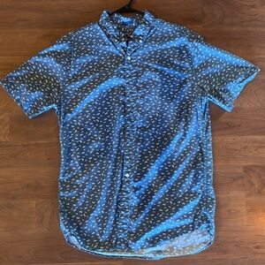 Paper Plane Button Down